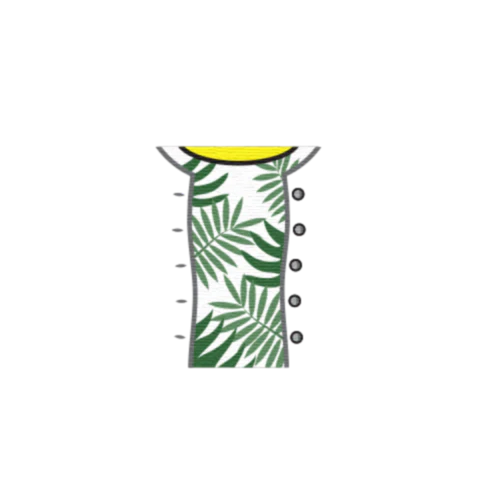 Cardigan over Leafy Top - Custom Design Minifigure Torso - Image 36