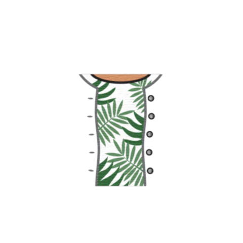 Cardigan over Leafy Top - Custom Design Minifigure Torso - Image 38