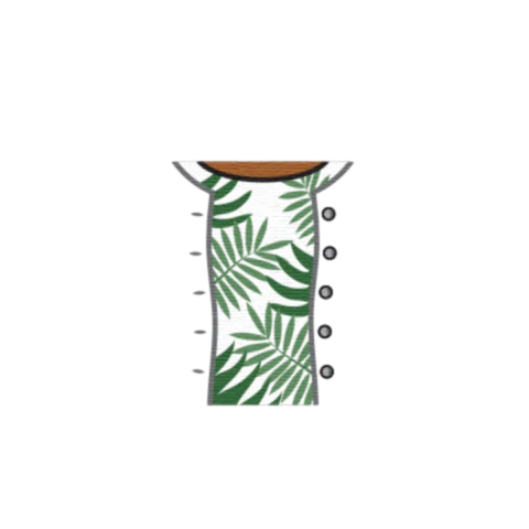 Cardigan over Leafy Top - Custom Design Minifigure Torso - Image 39