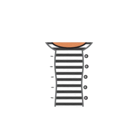 Cardigan over Striped Top - Custom Design Minifigure Torso - Image 36