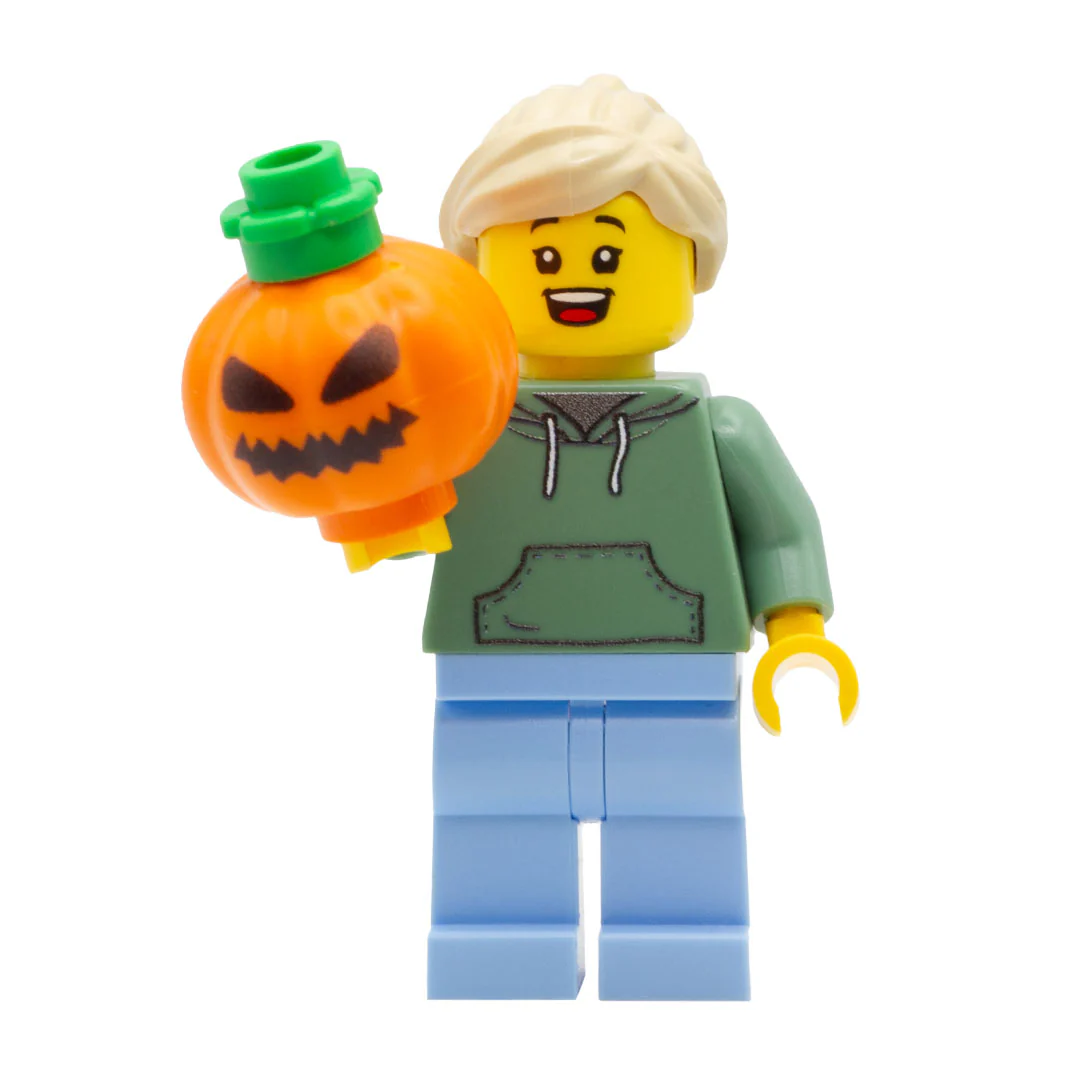 Carved Pumpkin / Jack O'Lantern - Custom Printed Minifigure Accessory - Image 3
