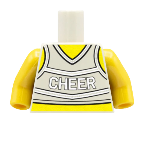Cheerleader Torso - Custom Design Minifigure Torso
