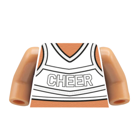 Cheerleader Torso - Custom Design Minifigure Torso - Image 10