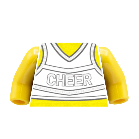 Cheerleader Torso - Custom Design Minifigure Torso - Image 13