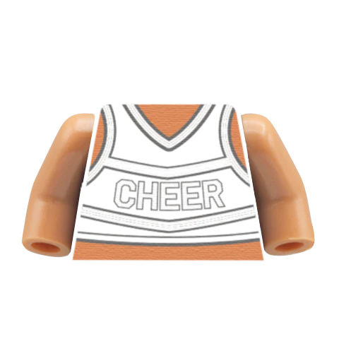 Cheerleader Torso - Custom Design Minifigure Torso - Image 15