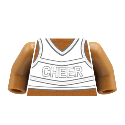 Cheerleader Torso - Custom Design Minifigure Torso - Image 16