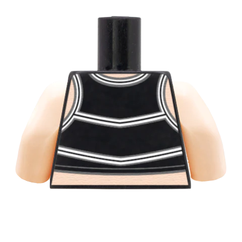 Cheerleader Torso - Custom Design Minifigure Torso - Image 19