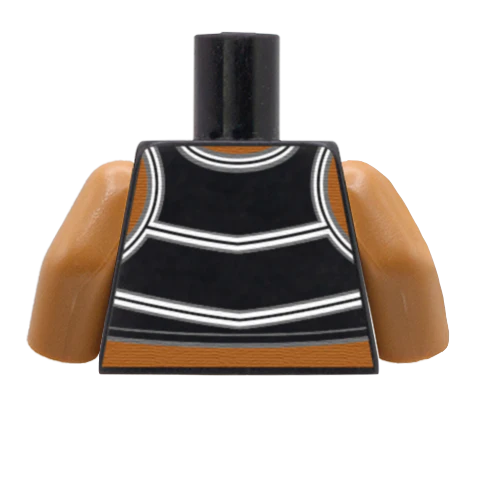 Cheerleader Torso - Custom Design Minifigure Torso - Image 21