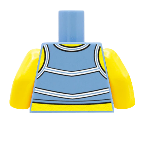 Cheerleader Torso - Custom Design Minifigure Torso - Image 23