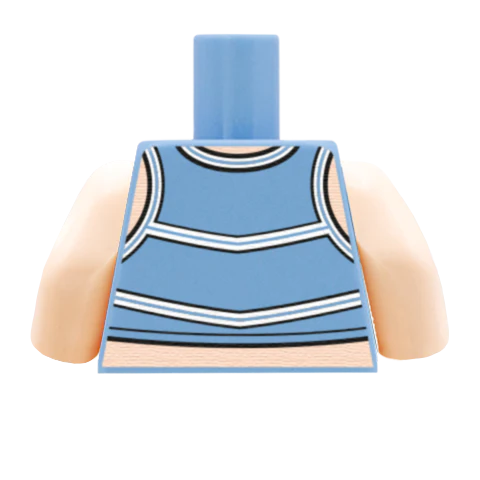 Cheerleader Torso - Custom Design Minifigure Torso - Image 24