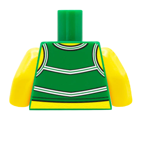 Cheerleader Torso - Custom Design Minifigure Torso - Image 28