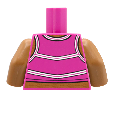 Cheerleader Torso - Custom Design Minifigure Torso - Image 36