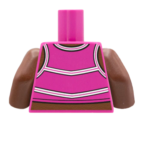 Cheerleader Torso - Custom Design Minifigure Torso - Image 37