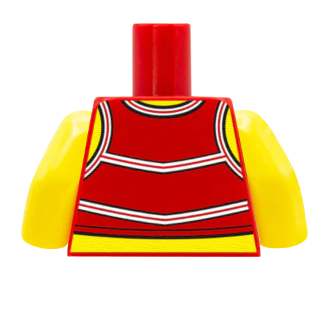 Cheerleader Torso - Custom Design Minifigure Torso - Image 38