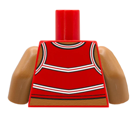 Cheerleader Torso - Custom Design Minifigure Torso - Image 41