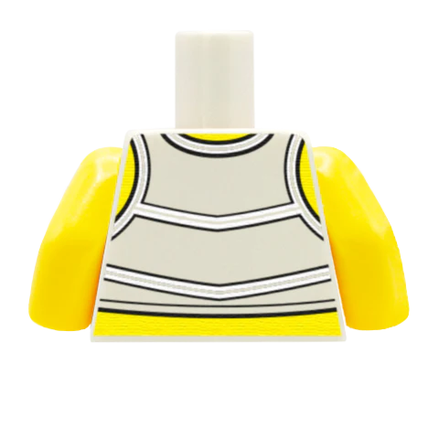 Cheerleader Torso - Custom Design Minifigure Torso - Image 43
