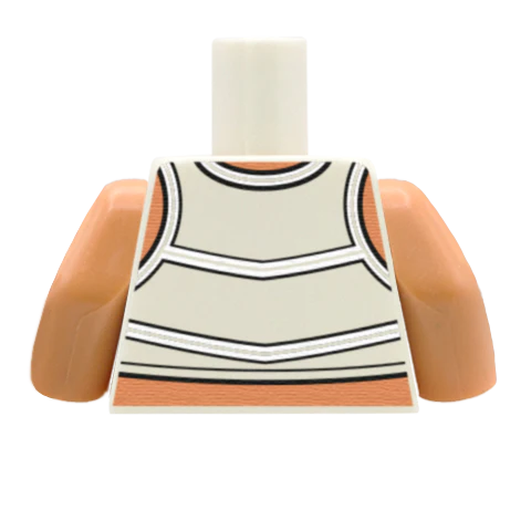 Cheerleader Torso - Custom Design Minifigure Torso - Image 45