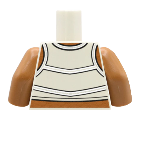 Cheerleader Torso - Custom Design Minifigure Torso - Image 46