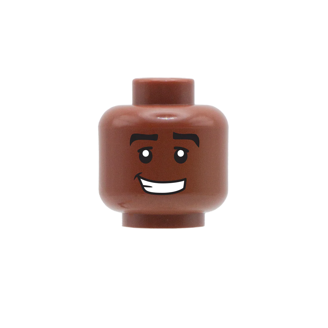 Cheesy Smile - Custom Printed Minifigure Head - Image 5
