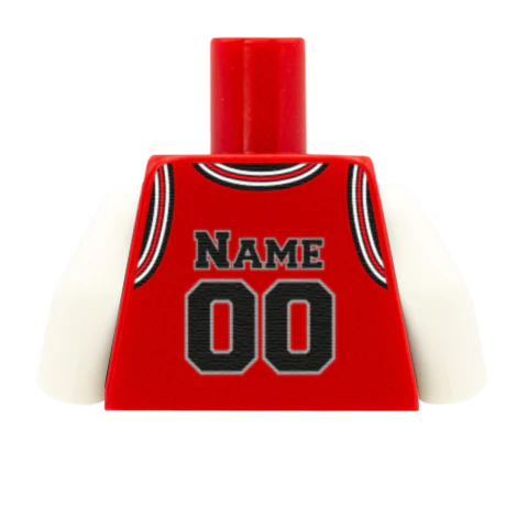Chicago Bulls (East Conference) - Custom Design Minifigure Torso - Image 7