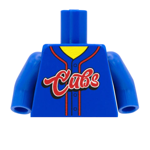 Chicago Cubs (National League) - Custom Design Minifigure Torso