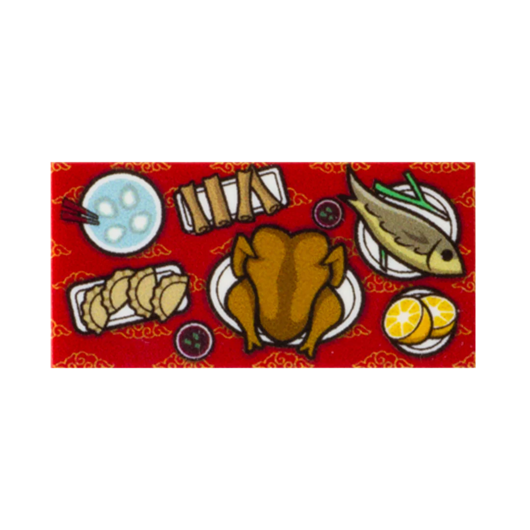 Chinese New Year Food Table - Custom Design Tile