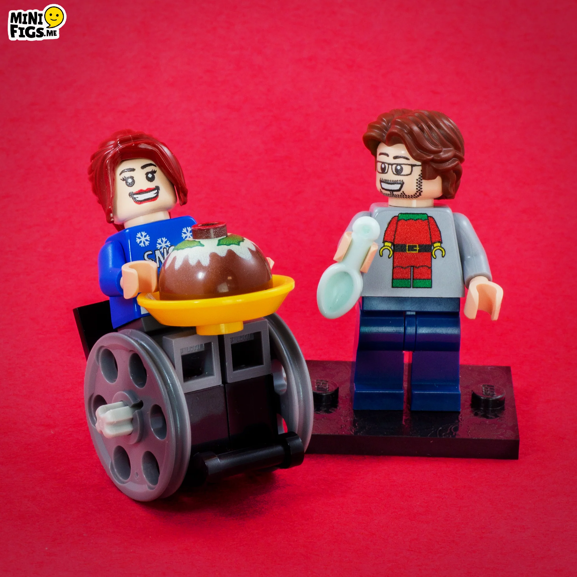 Pretend "Christmas Pudding" - Custom Designed LEGO Piece (Plastic Toy) - Image 3