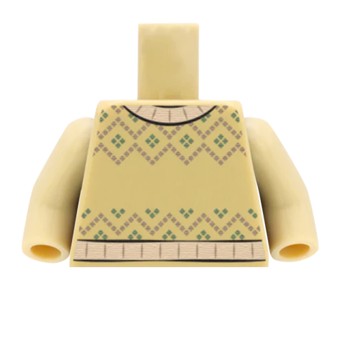 Classic Fair Isle Christmas Jumper - Custom Design Minifigure Torso