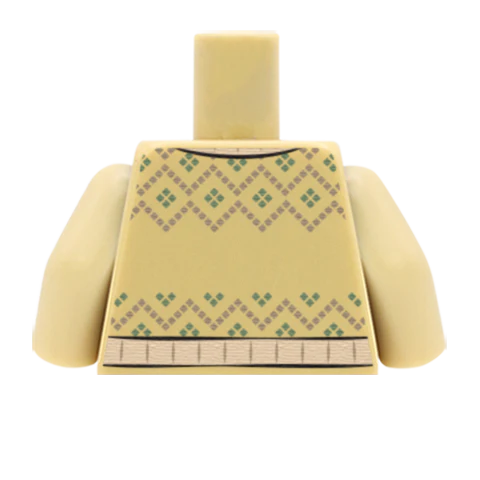 Classic Fair Isle Christmas Jumper - Custom Design Minifigure Torso - Image 5