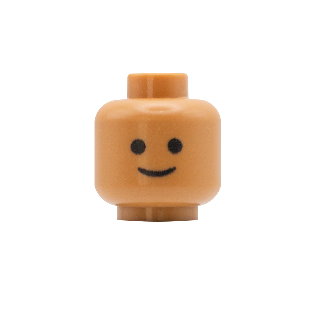 Classic Smile - Custom Printed Minifigure Head - Image 4