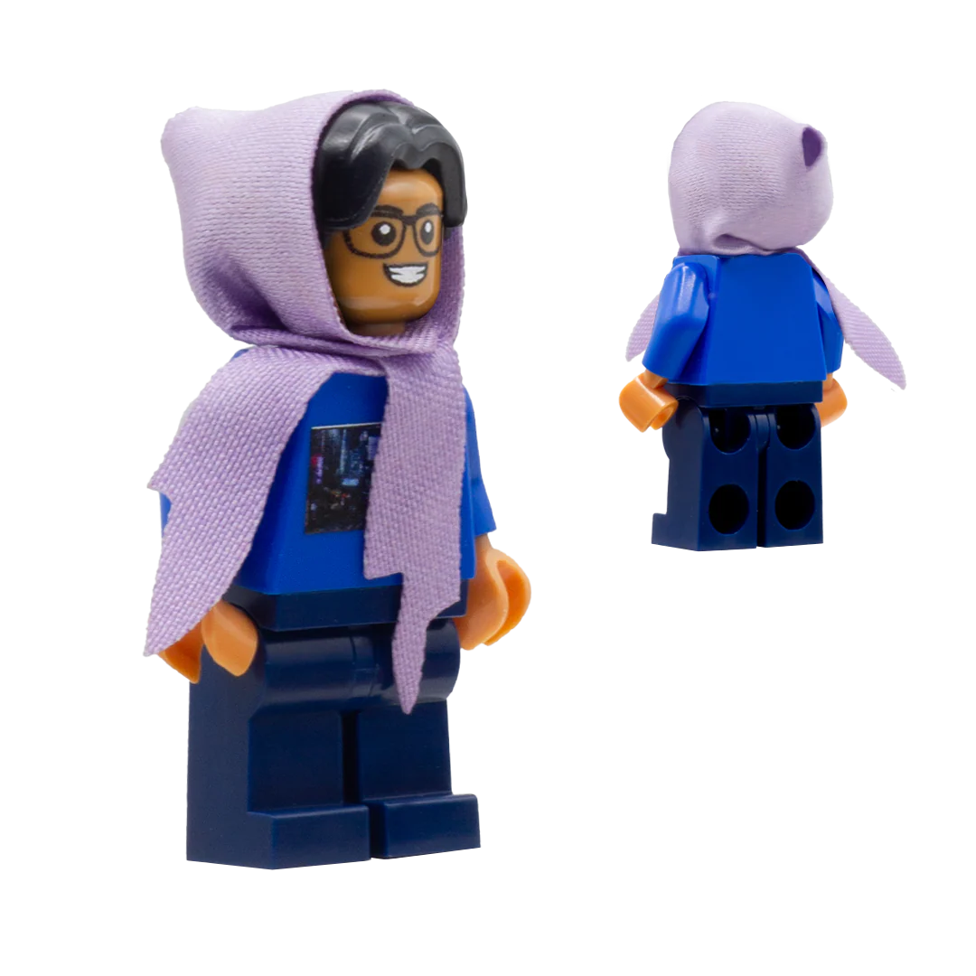 Cloth Hood / Hijab (Choice of Colours) - Custom Cloth Minifigure Accessory - Image 6