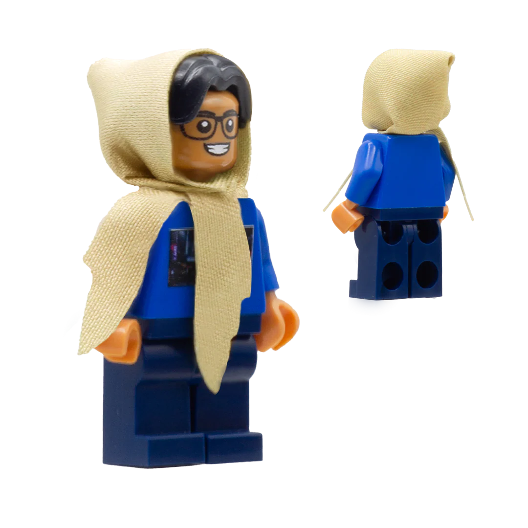 Cloth Hood / Hijab (Choice of Colours) - Custom Cloth Minifigure Accessory - Image 8