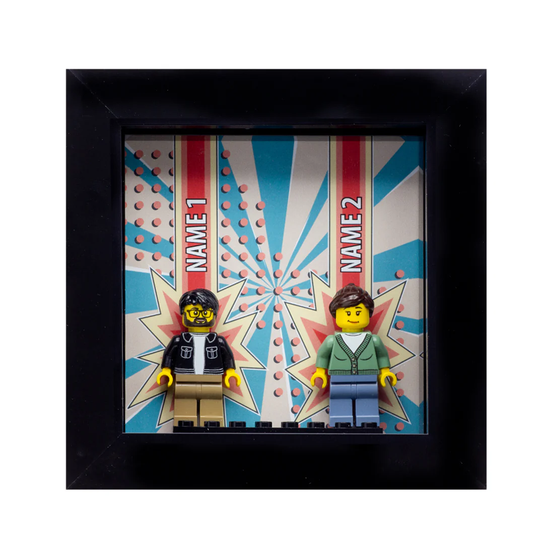 Comic Your Name Frame - Custom Minifigure Display