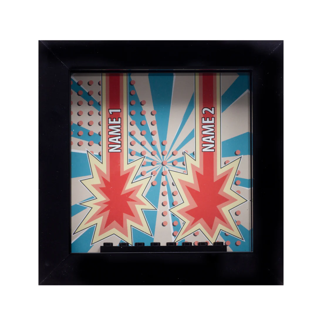Comic Your Name Frame - Custom Minifigure Display - Image 2