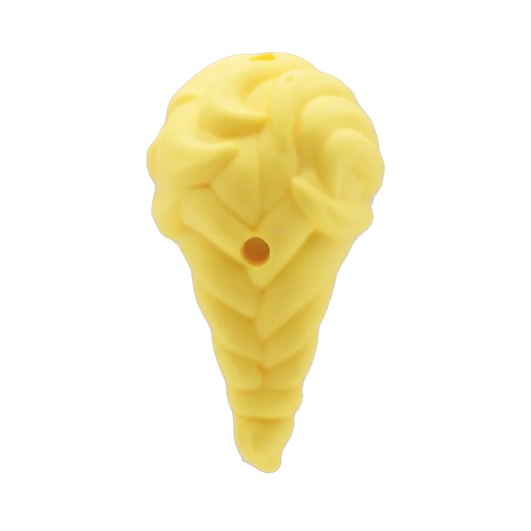 Light Blonde Thick Plaited Ponytail - LEGO Minifigure Hair - Image 2