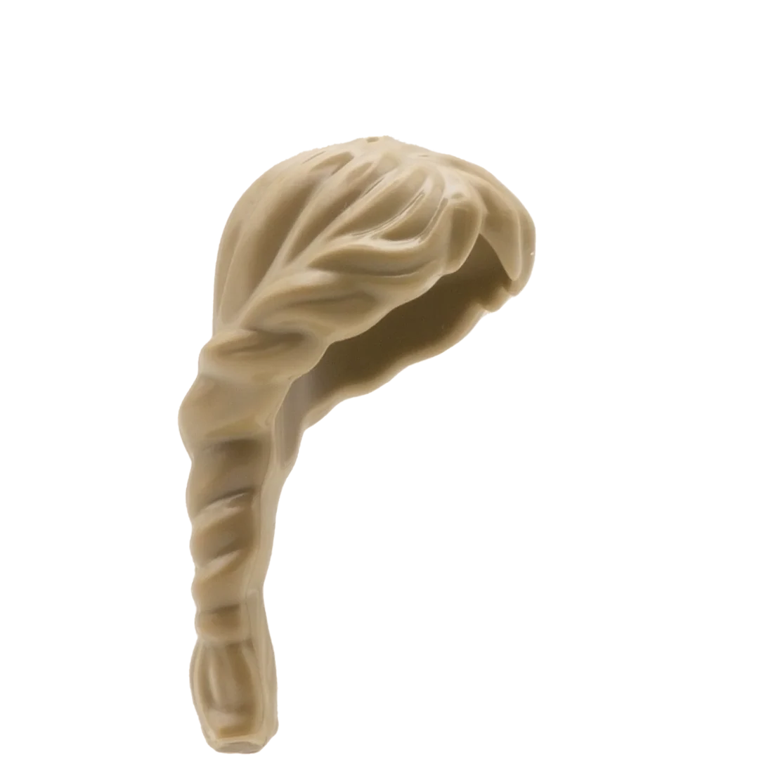 Dark Blonde Long Plaited - LEGO Minifigure Hair - Image 3