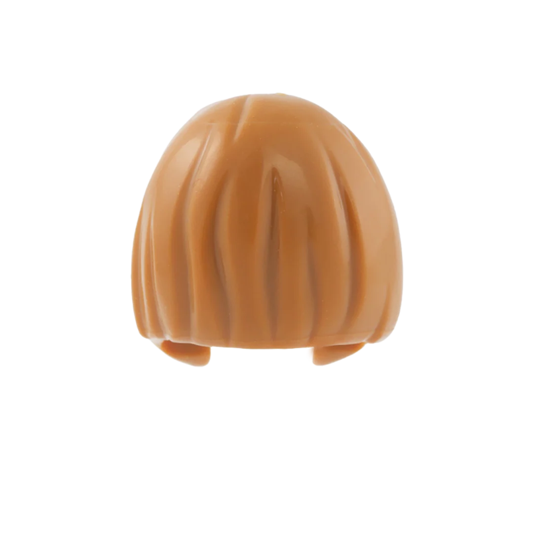 Light Ginger Straight Centre Parted Bob - LEGO Minifigure Hair - Image 2