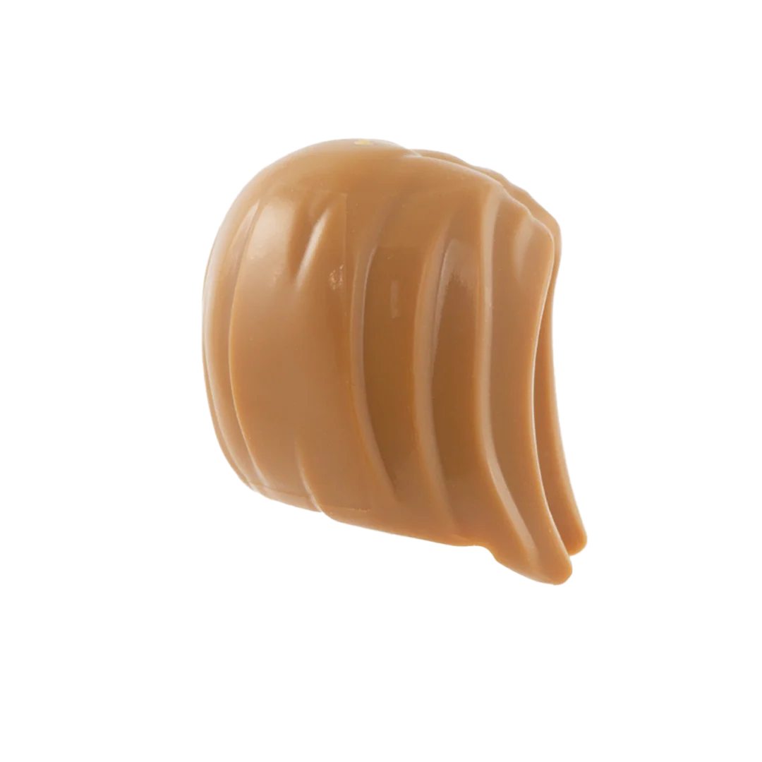 Light Ginger Straight Centre Parted Bob - LEGO Minifigure Hair - Image 3