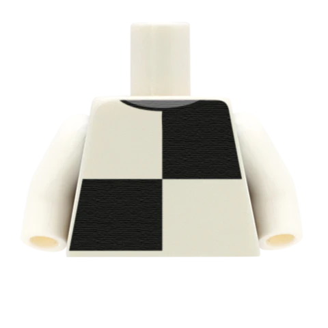 Big Check Top - Custom Design Minifigure Torso