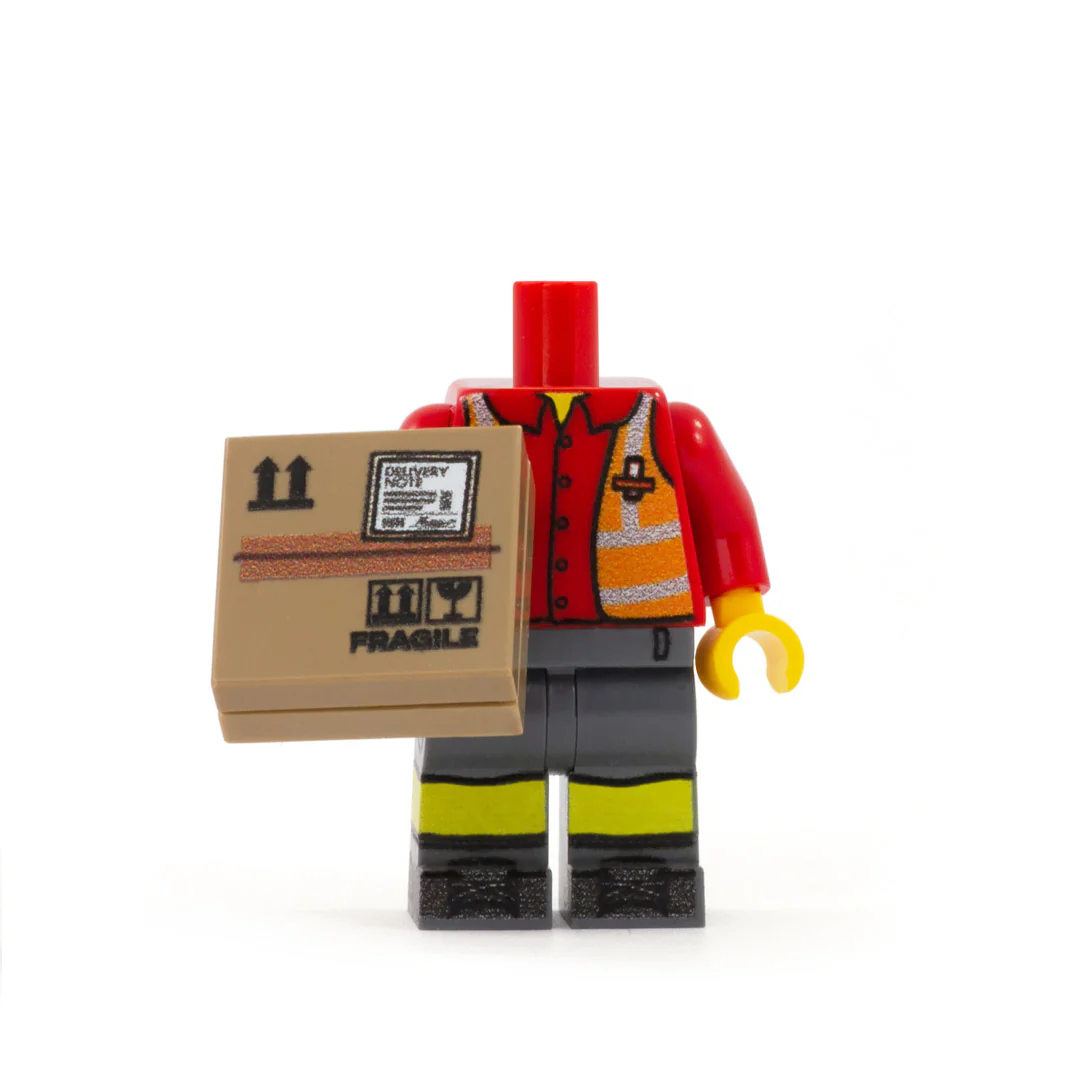 Personalised UK Postal Worker Minifigure (No Hair) - Custom Design Minifigure - Image 5