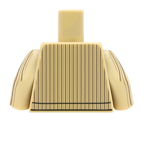 Corduroy Jacket - Custom Design Minifigure Torso - Image 2