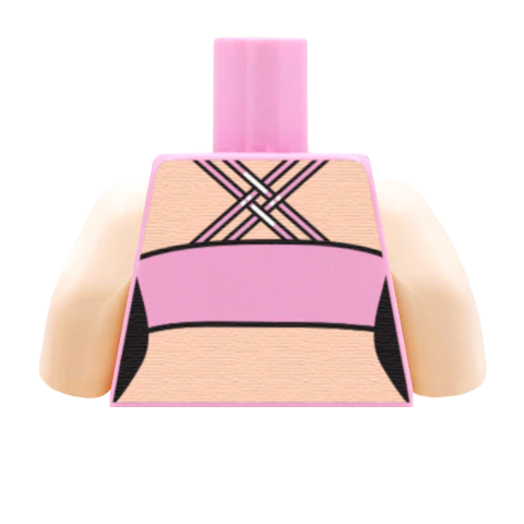 Cross Back Sports Bra - Custom Design Minifigure Torso - Image 41