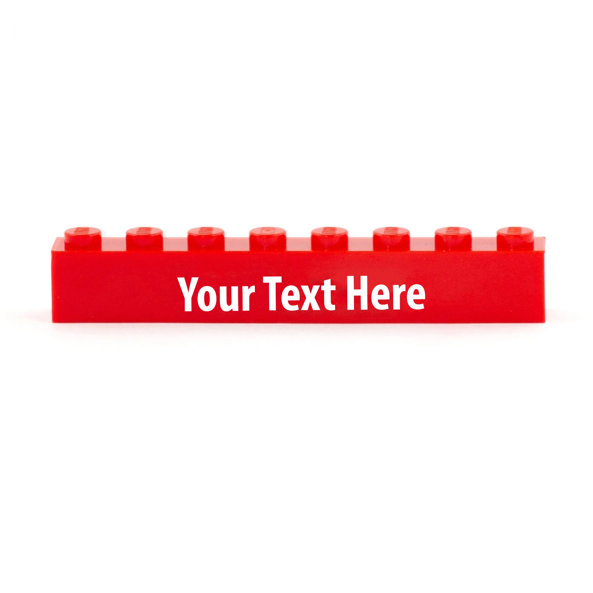 Custom Design 1 x 8 Brick (Choice of Colours) with a Name or Message - Custom Printed Brick - Image 3