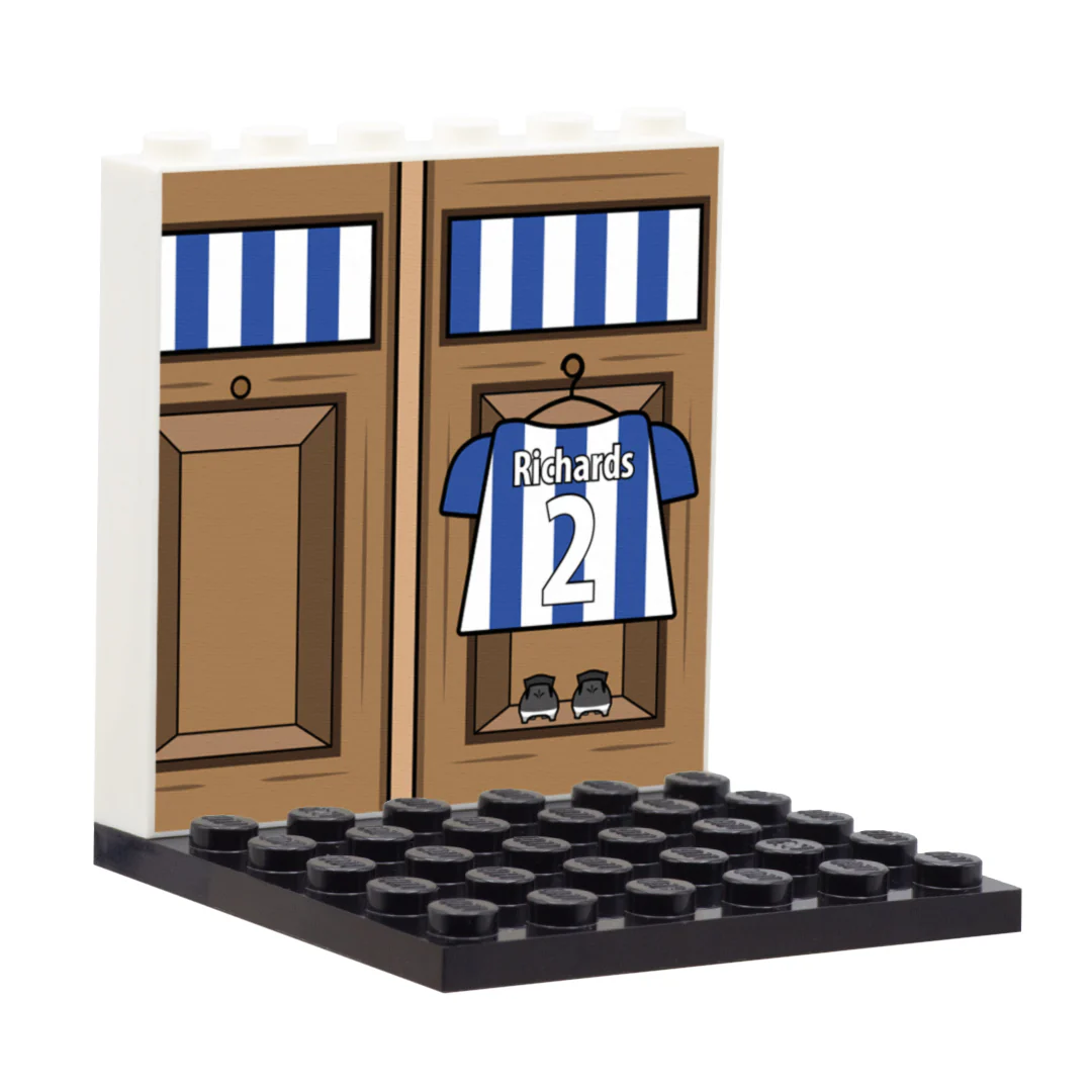 Customisable Football Locker Room Back Panel - Custom Design Display Panel and Stand - Image 2