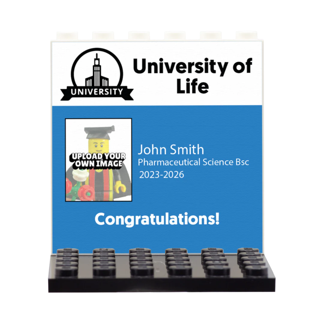Customisable University Photo Backpanel - Custom Display Panel and Stand - Image 2