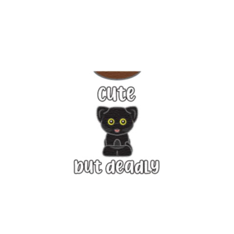 Cute But Deadly Graphic T-Shirt - Custom Design Minifigure Torso - Image 40