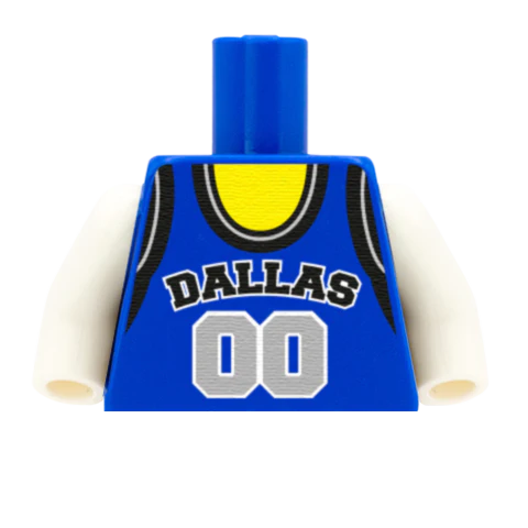Dallas Mavericks (West Conference) - Custom Design Minifigure Torso