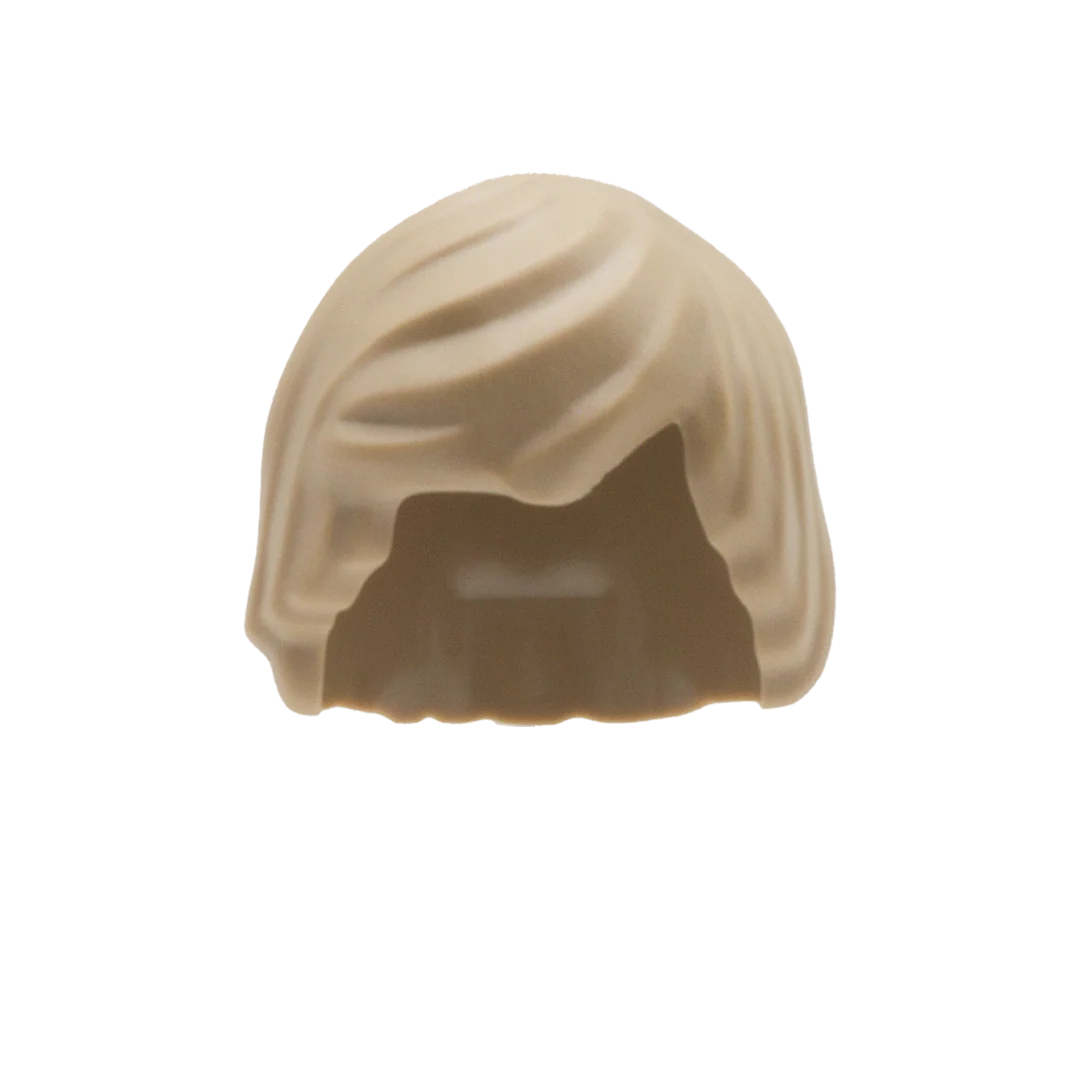 Dark Blonde Sweepy Bowl Cut - LEGO Minifigure Hair