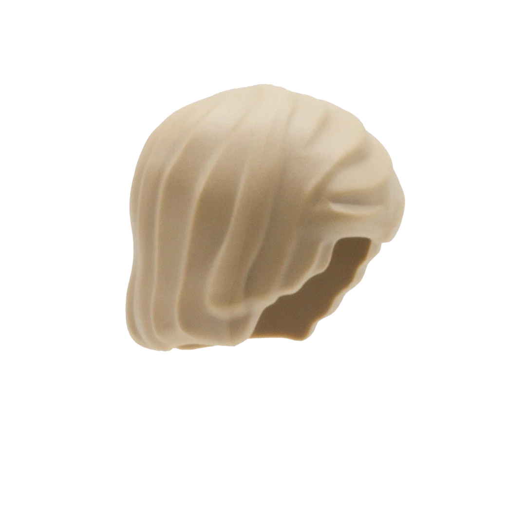 Dark Blonde Sweepy Bowl Cut - LEGO Minifigure Hair - Image 3