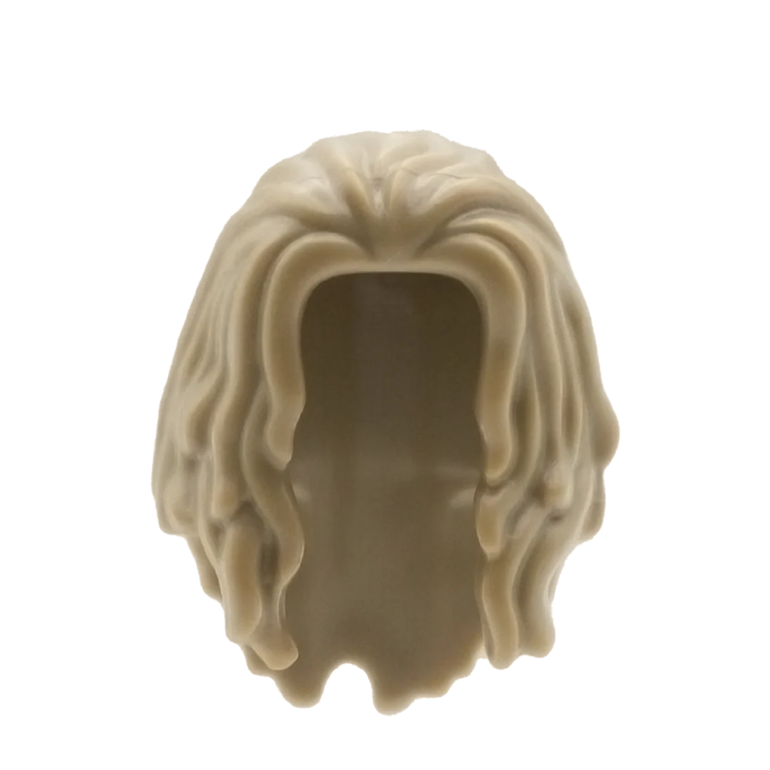 Dark Blonde Wavy Over the Shoulders - LEGO Minifigure Hair